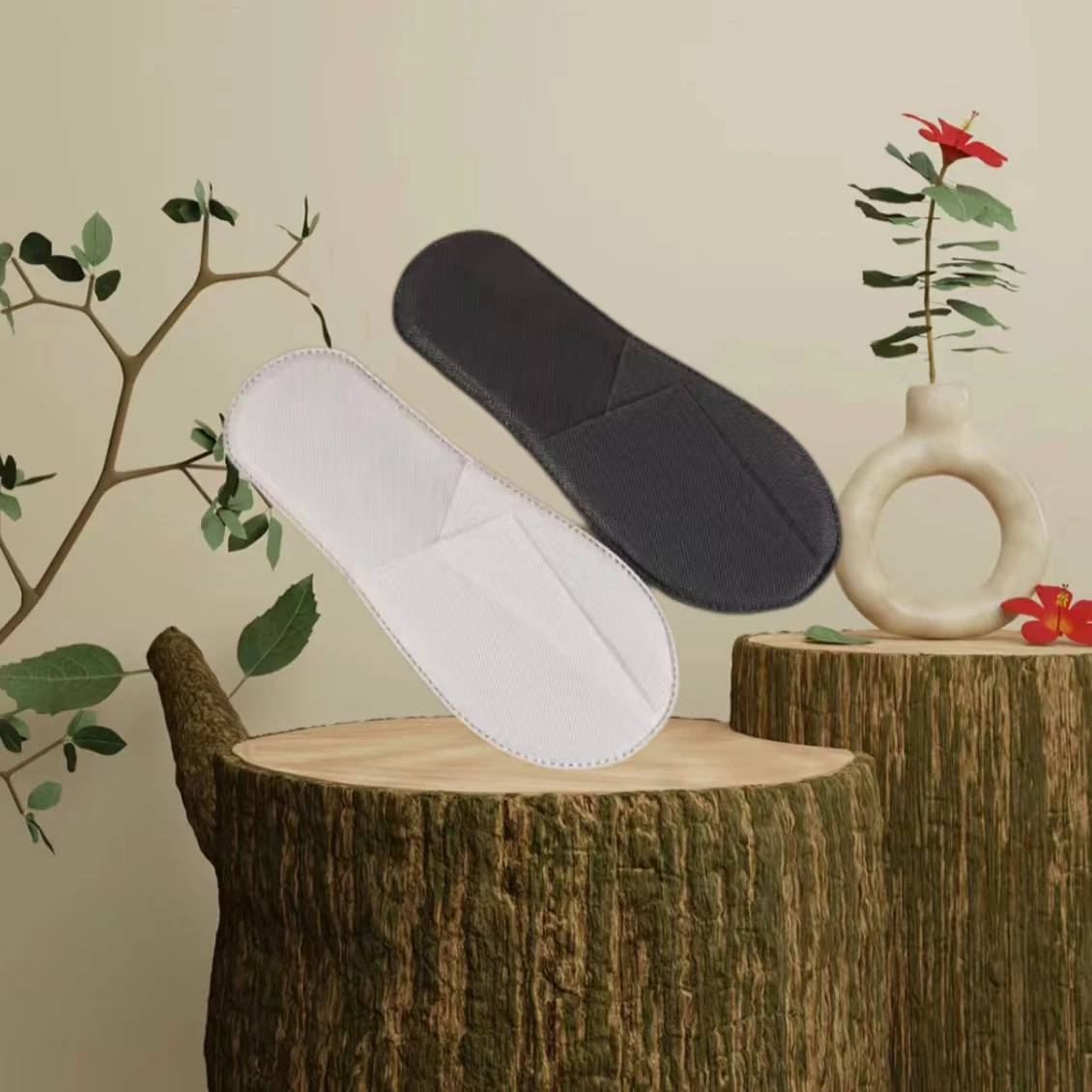 wholesale price hotel slippers soft comfortable needle punched non-woven fabric slippers