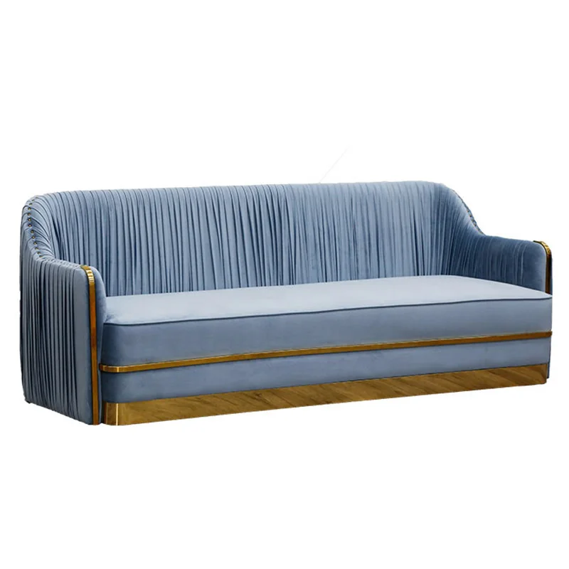 Modern new model exotic living room sectional 123 seater couch sets furniture with gold bottom velvet sofa set for drawing room