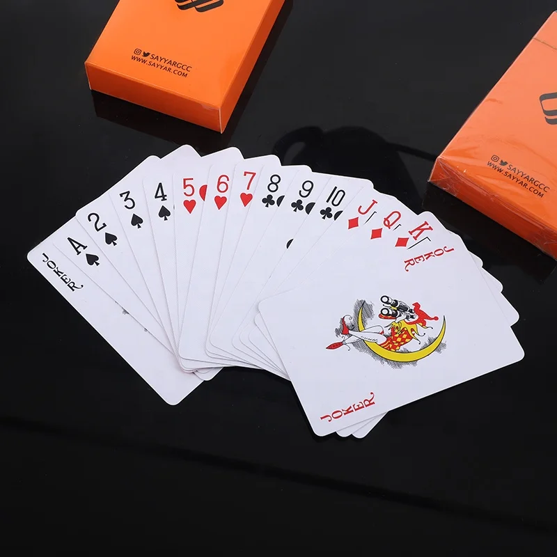 Wholesale Waterproof Pvc Plastic Playing Card Design Baloot Game Custom Playing Poker Cards Printing Plastic Card