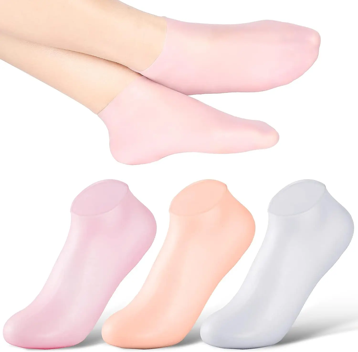 Foot Care Silicone Moisturizing Socks Spa Gel Socks Silicone Gel Socks