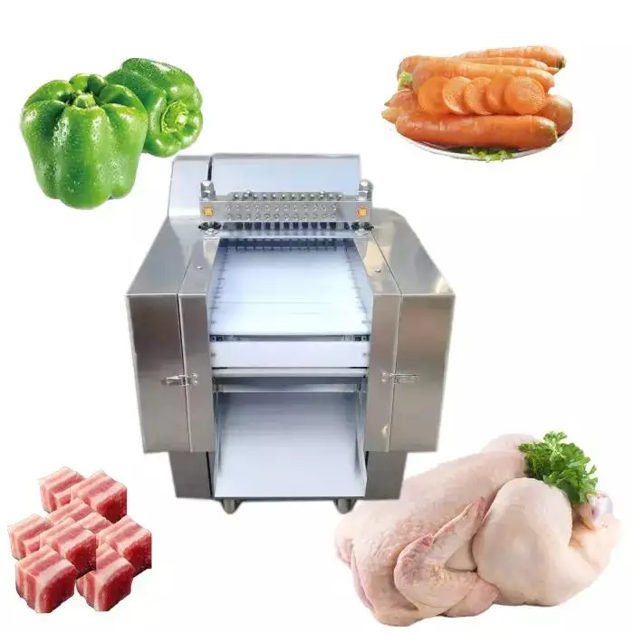 CE Certified Meat Cutting Machine/Frozen Meat Dicer/Chicken/Pork/Beef/Chicken Breast Frozen Meat Cube Cutting Machine for Sale