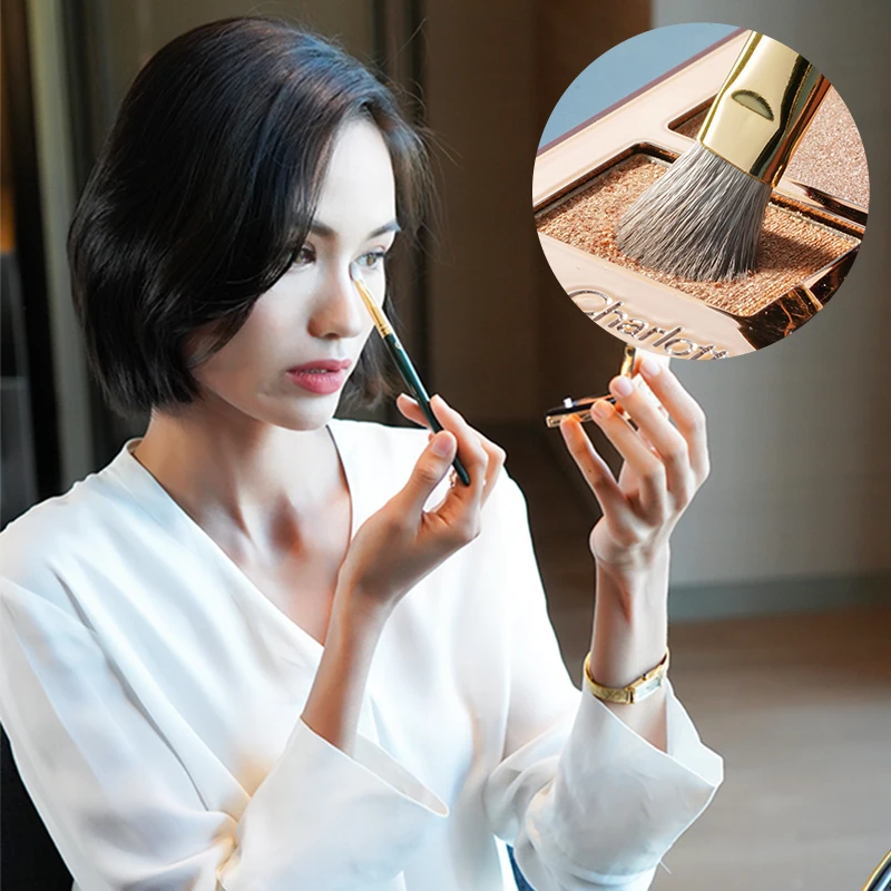 ROWNYEON Brush Make Set Luxury Makeup Brush Set Kit Wholesale Wood Handle Private Label Foundation Cosmetic Makeup Brushes