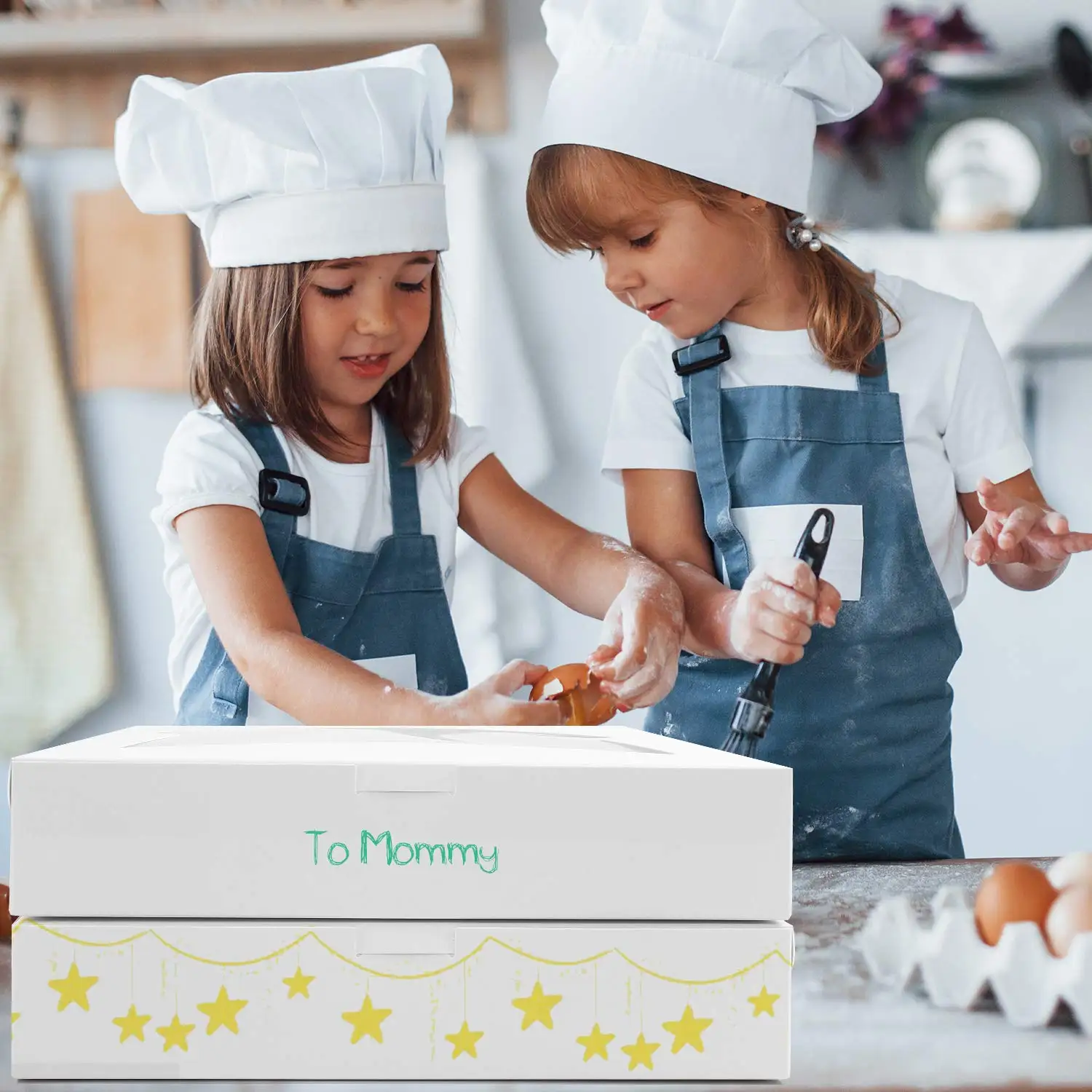 Custom wholesale luxury clear bakery cake macaron gift box custom printing bakery donuts take away paper box sweets bakery box