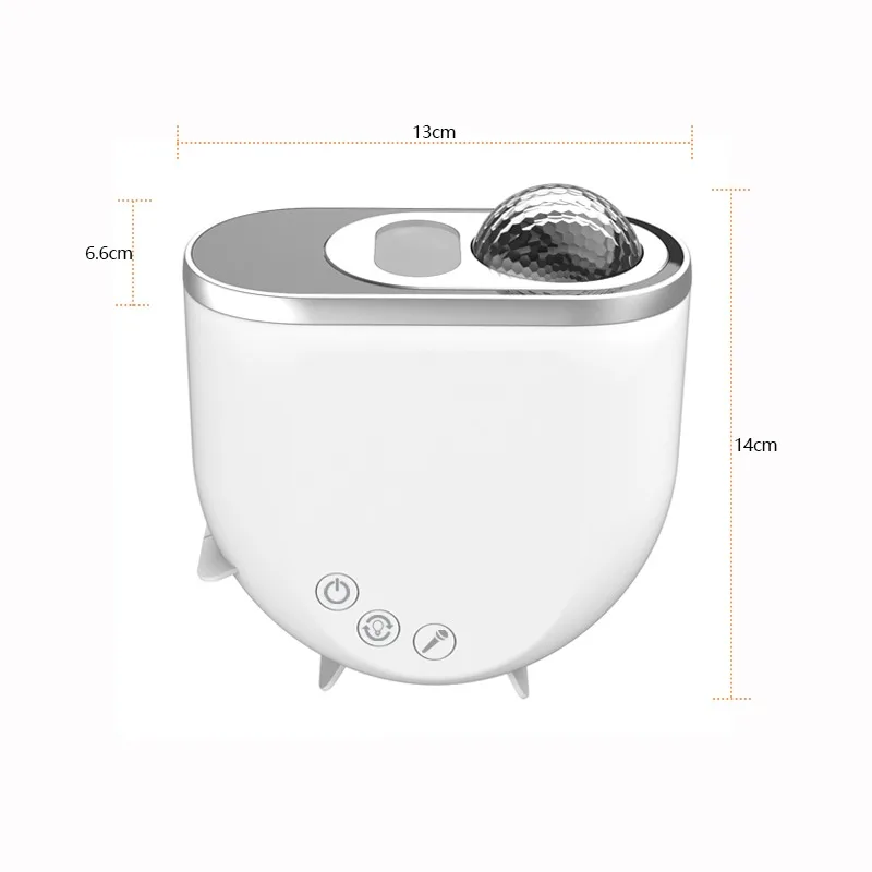 3D Kids Night Light Voice Sensor Remote Control Table Lamp LED Galaxy Ocean Wave Aurora Projector