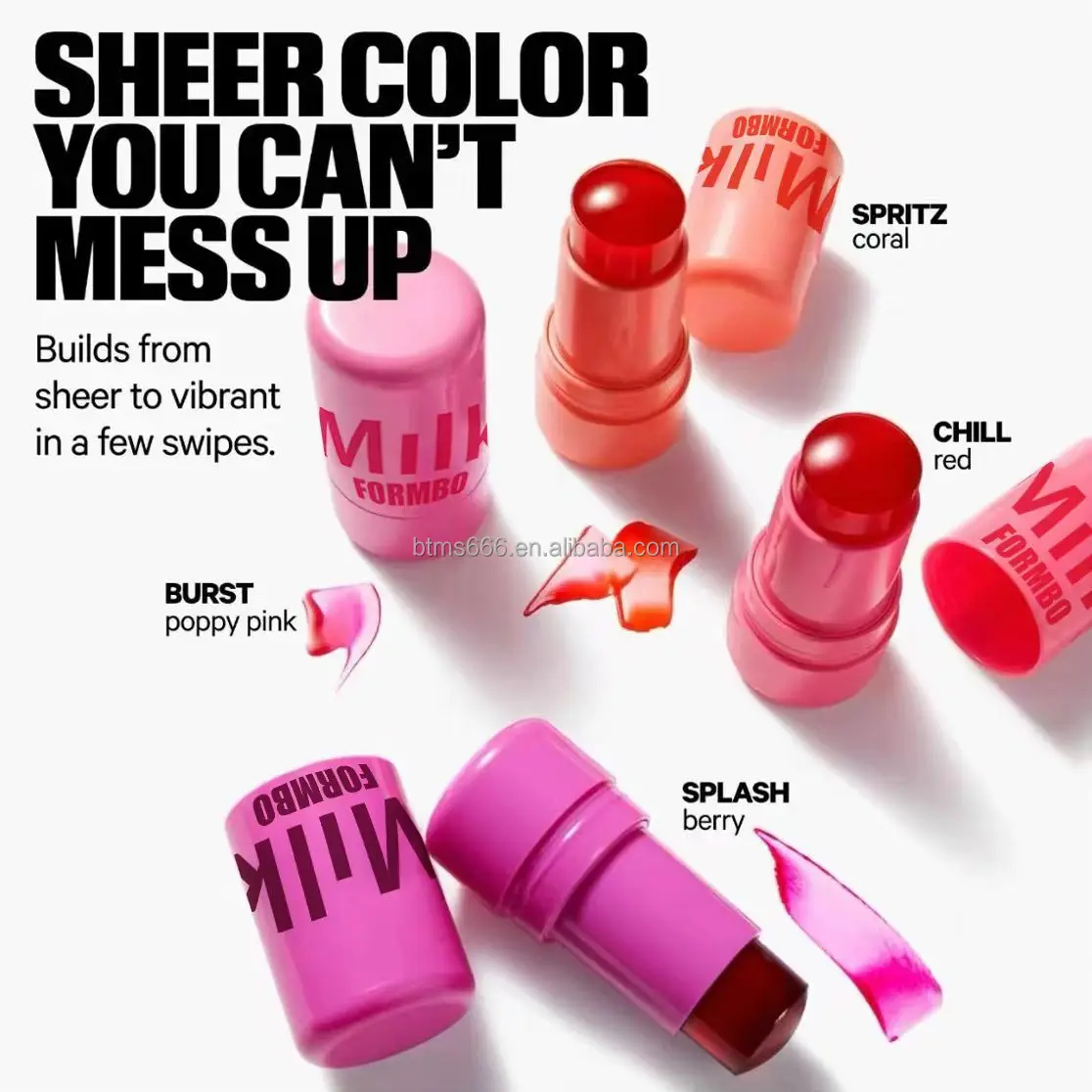 Jelly Blush Stick Private Label Makeup Jelly Blush Water Jelly Tint Stick Sheer Lip Cheek Stain Tint Milk Lip and Cheek Stick