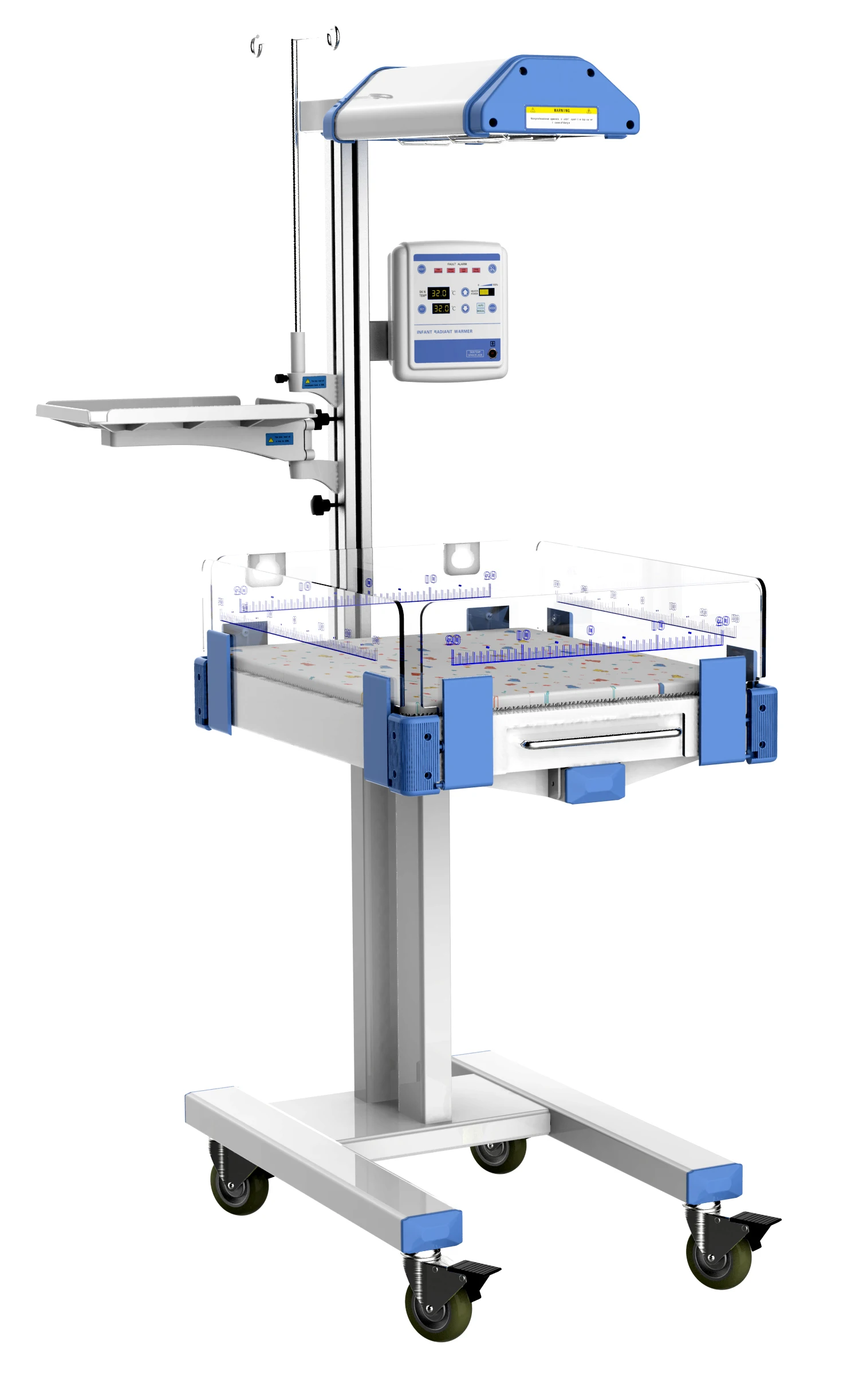 hospital infant radiant warmer / infant incubator / infant bed with phototherapy light