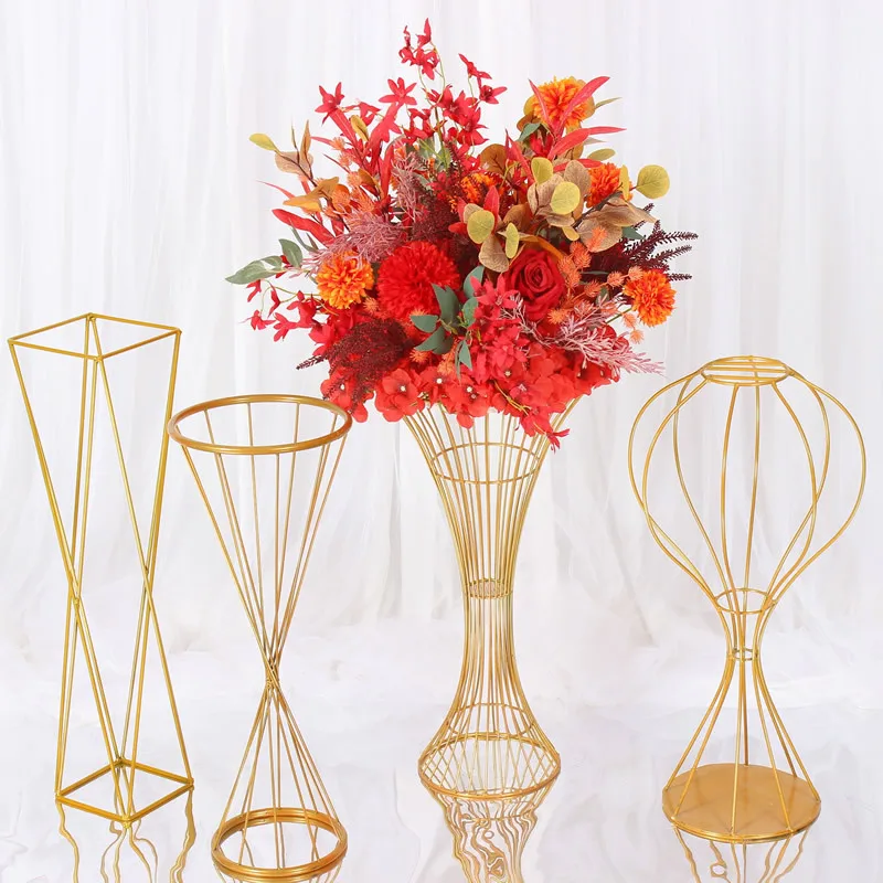 China Factory Wedding Decoration Table Centerpieces Stands Road Lead Artificial Flower Ball