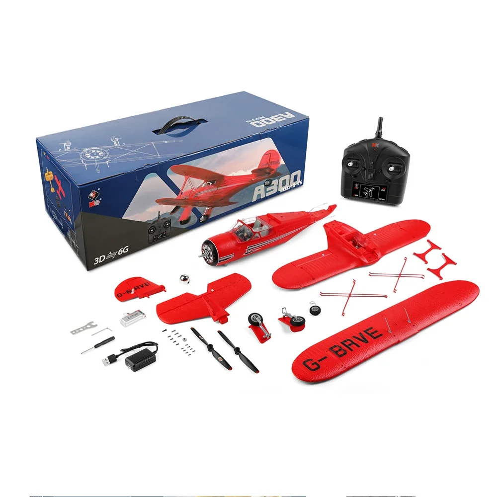 2 4 ГГц пульт дистанционного управления Самолет Wltoys XK A300 RC из бука D17S Модель 3D/6 г СВЕТОДИОДНЫЕ большие истребители