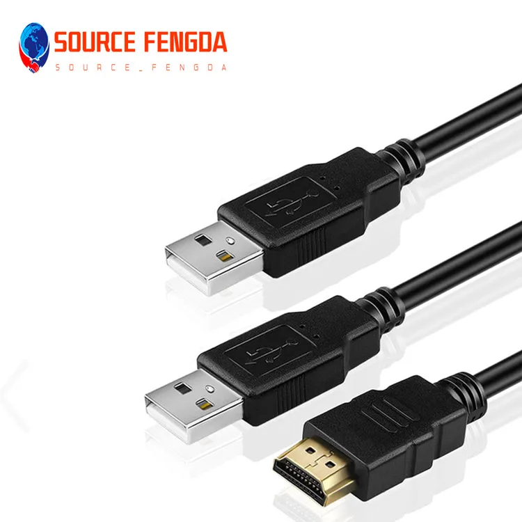 3 ports full HD  streaming data cable USB2.0 and HD MI 19p car laptop phone etc 3 in 1