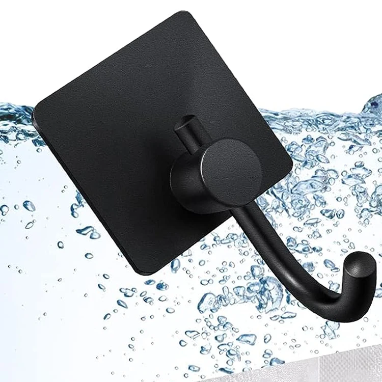 Jutye Bathroom Accessories Stainless Steel Self Adhesive Wall Coat Rack Towel Hooks Key Holder Rack Clothes Rack Hanging Hooks