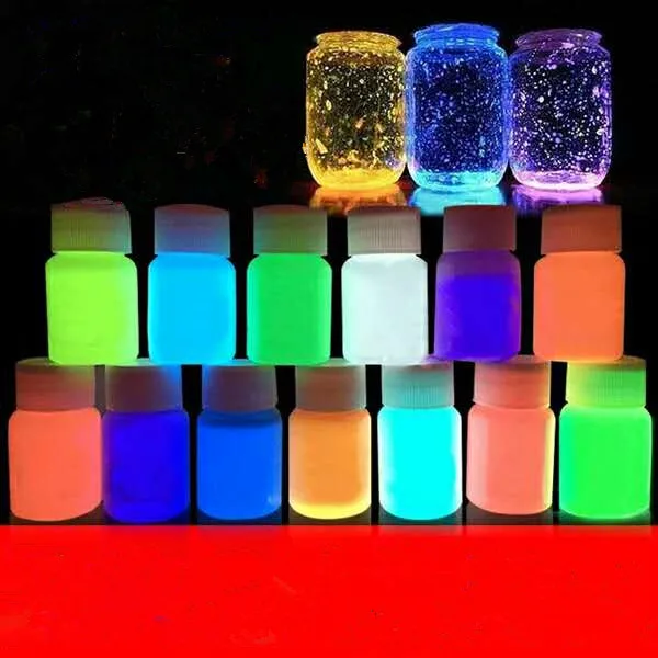 Wholesale Neon Color Phosphor  Powder Coating Powder Multicolor  Glow At Night Powder