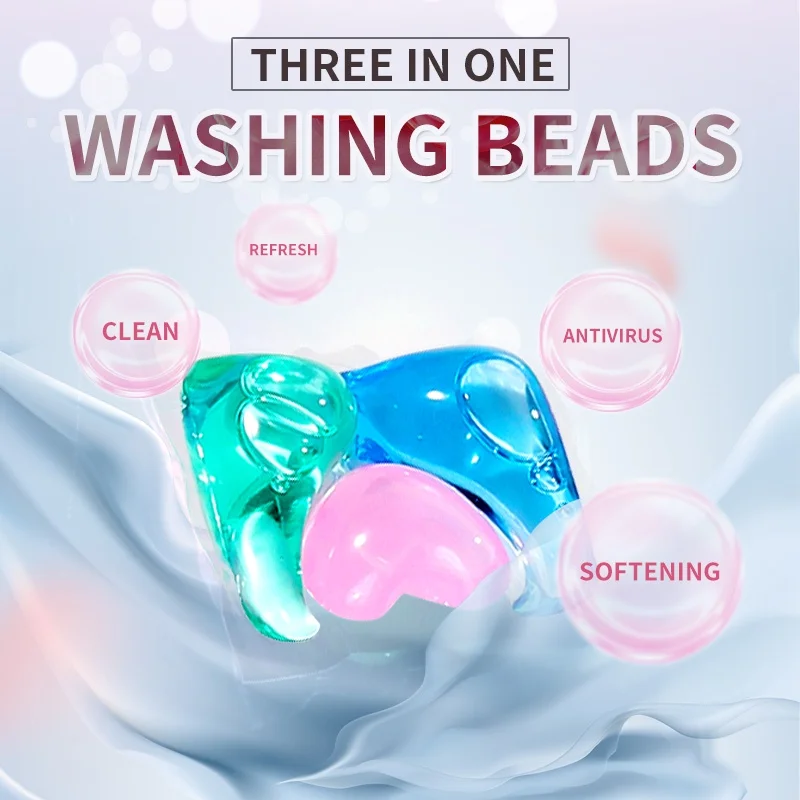 Liby Grepower High Quality Laundry Beads Detergent Container Cleaning Washing Beads Soap Liquid Gel Pods Concentrated Capsule