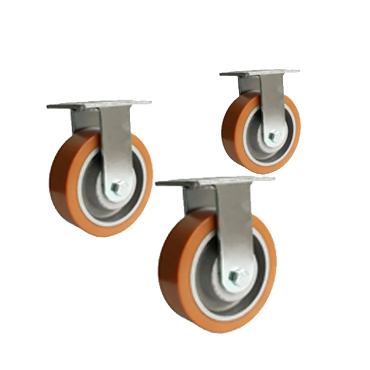 ODM OEM Custom China manufacturer 3 ton heavy duty industrial caster with 4/5/6/8inch pu caster wheel
