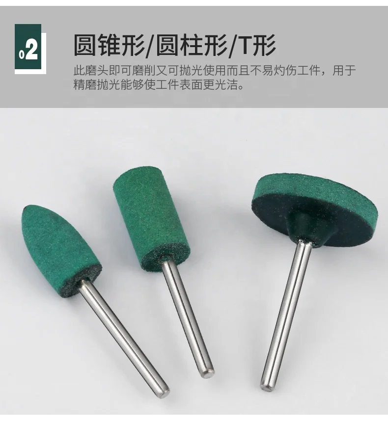 Vibratite Abrasive Heads,24 Pieces Mounted Points Abrasive Stone Heads Set Grinding Wheel Bits For Dremel Rotary Tool