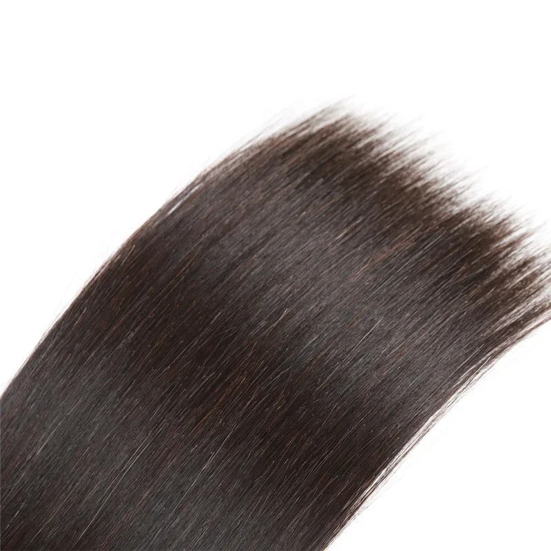 Wholesale 6 to 30 inch smooth remy human hair extension weave bundles natural bone straight wave double drawn virgin human hair