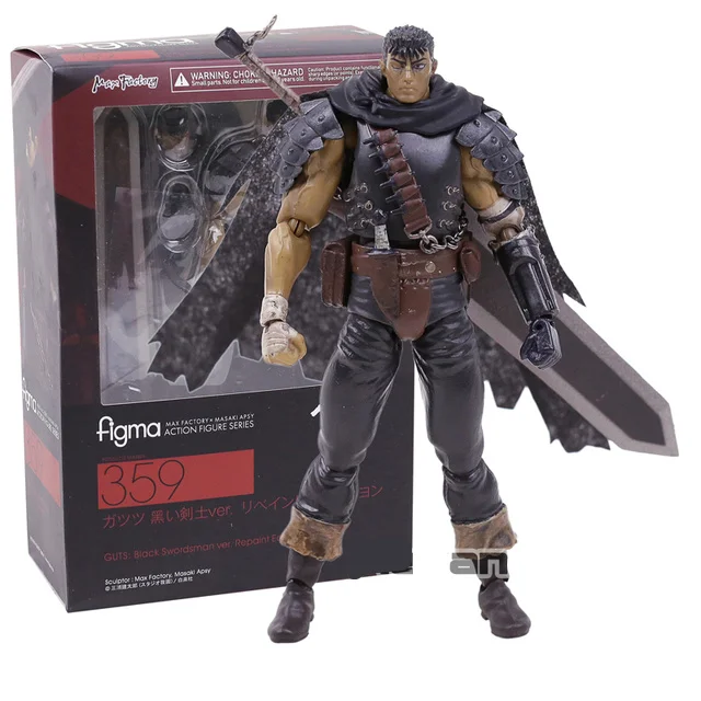 17 см Figma 359 Berserk внутрь черный меч Ver. ПВХ экшн-фигурки Модель Кукла игрушка Коллекционная