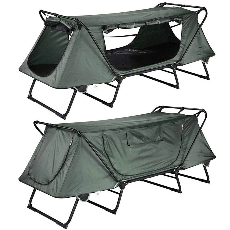 Camping Outdoor Folding Multifunctional Fishing Marching Bed without Building Roof Ground Bed Cot Tent