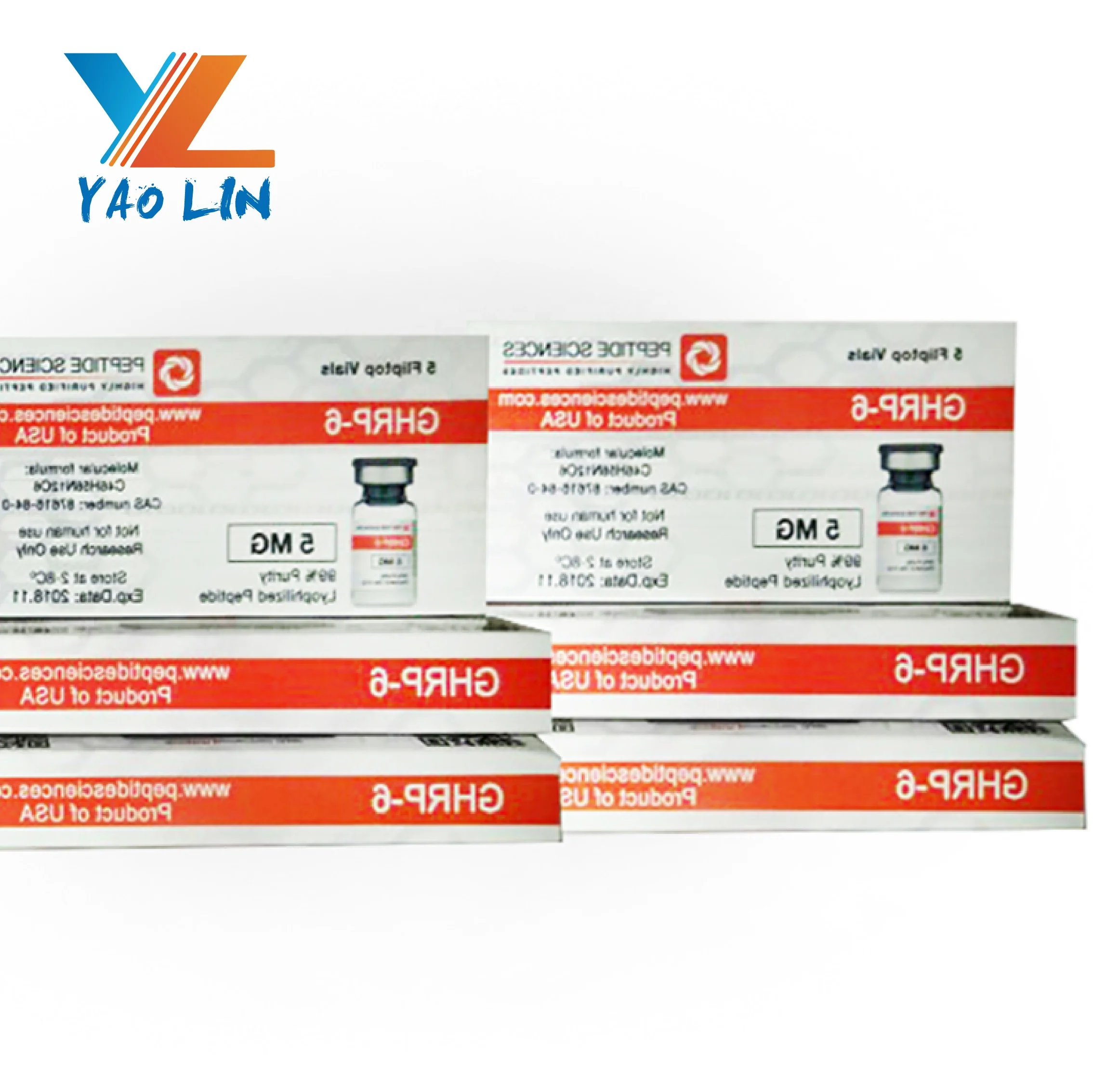 custom printing 2ml x 10 bottles 10IU vial H G H packaging boxes for peptides