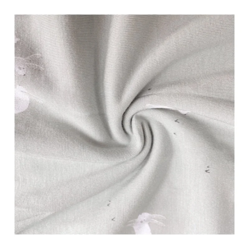 Fashion forward bamboo charcoal fiber fabric 90%bamboo 10%spandex 250gsm custom printing bamboo fabric for clothing