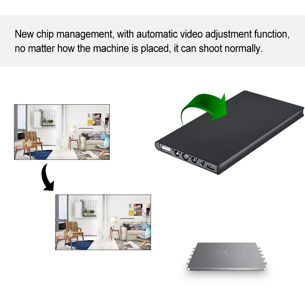 6000mAH  Power Bank Spy Camera 1080P Battery Powered Video Recorder Portable Hidden camera