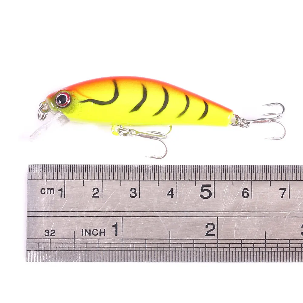 Top Right M1501 6.5g 55mm Sinking Minnow Lure For Bass Trout Pinfish Pesca Bass Fishing Lures Hard Bait Wobbler Jerkbait