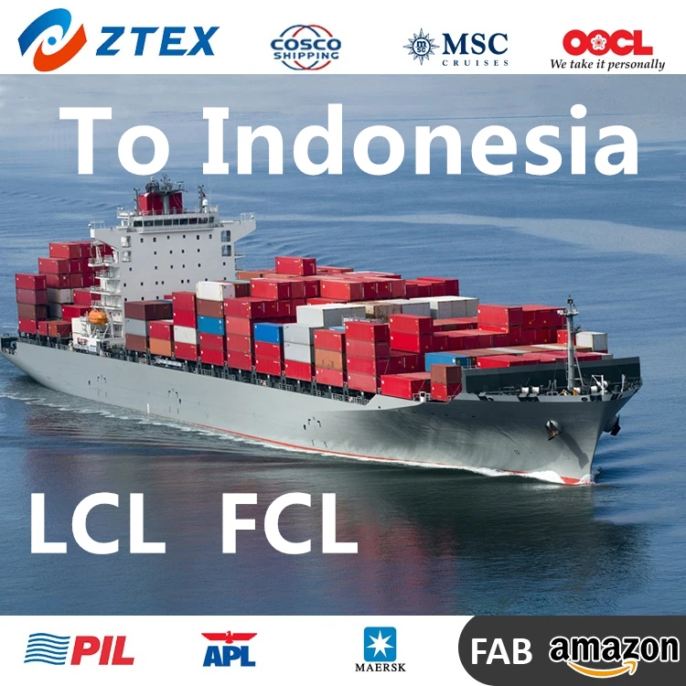cheap Dongguan sea shipping agent 20 ft40 ft container FCL LCL shipping to Southeast Asia Indonesia