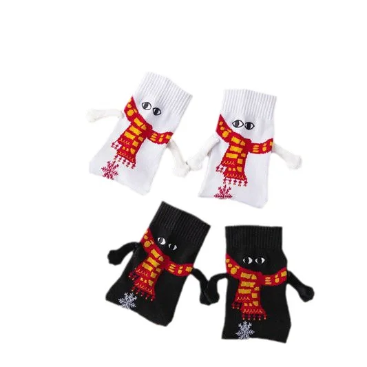 Рождественский Подарок Вязаные ручные магнитные носки взрывоопасные интернет-красные смешные секс-парные