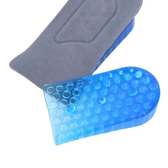 Hot Selling Gel 2 Layers 3.8cm Removable Shock Absorption Unisex Invisible Height Increase  TPR Heel Cushion Pad Insole