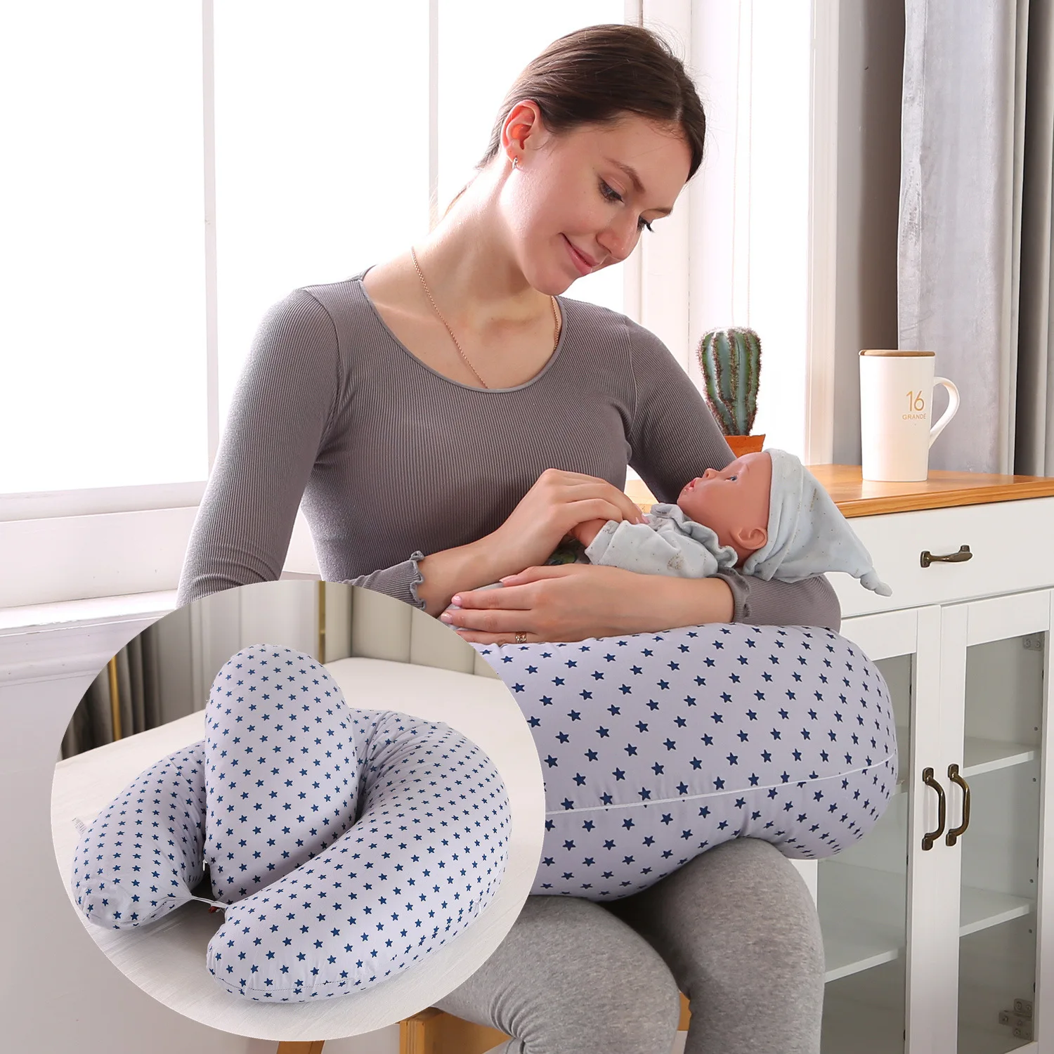 Maternity Body Pillow For Pregnant Women Pregnancy Pillow For Sleeping 100% Cotton