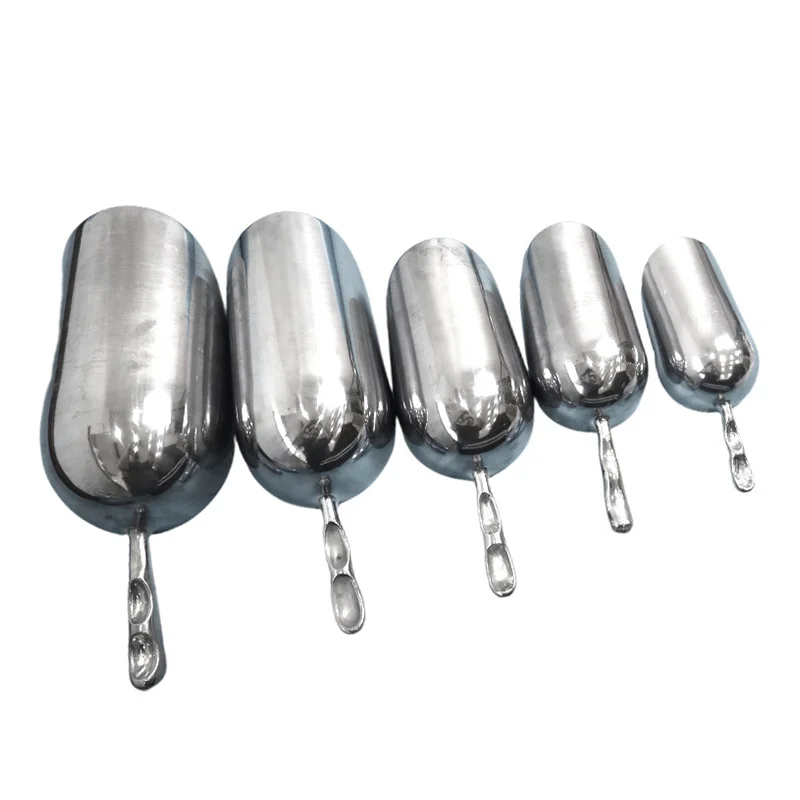 Pizza accessories Metal Ice Scoop 6oZ, 12oZ, 24oZ, 24oZB grain bar dry shovel Food Scoops for Bar Party Wedding Pet Dog Food