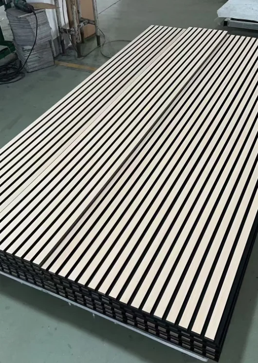 acoustic panel studio groove wall decals mount ceiling sheet hexagon pet acoustic panel natural oak cladding soundproof material