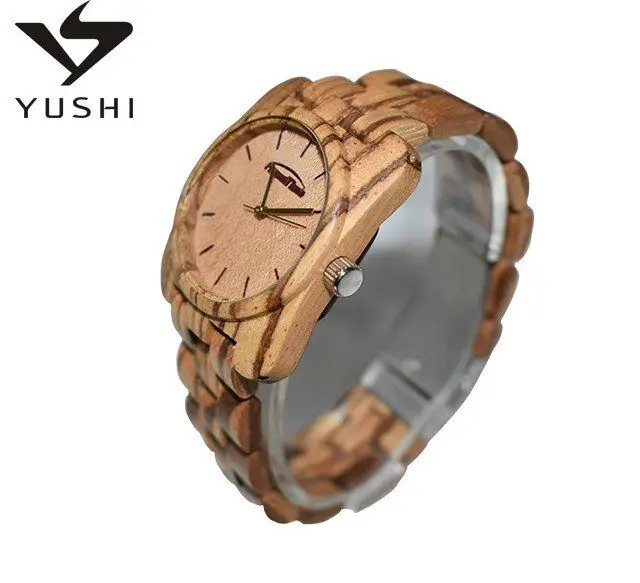 2021 Zebra Burl деревянные часы с пользовательской гравировкой от производства