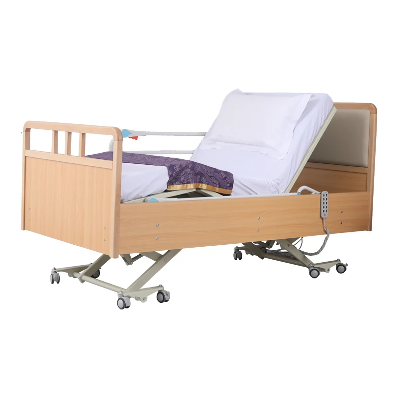 Высококачественная Больничная мебель койка Складная медицинская деревянная кровать для ухода на дому