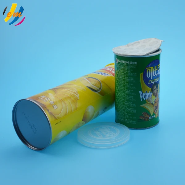 Lamination food grade paper composite cans for potato chips