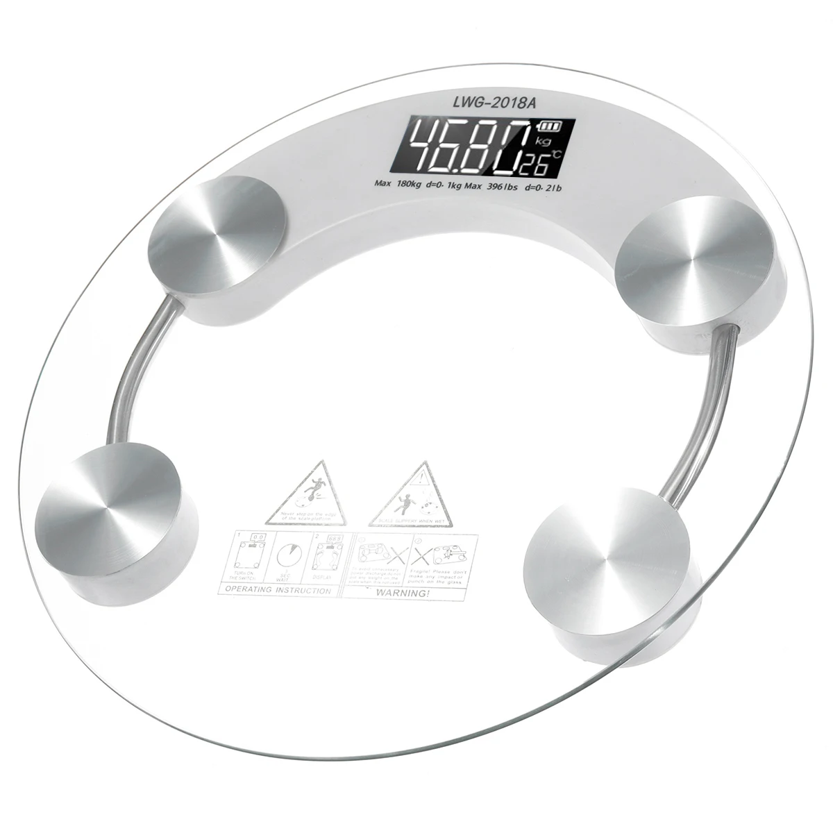 Cheap smart personal digital bathroom weight scale with tempered glass 180KG