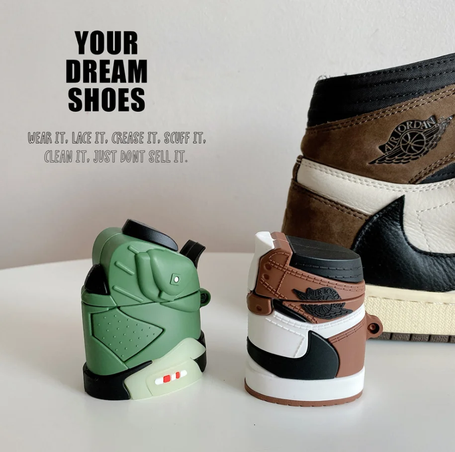 For Airpods 1 2 Pro 3 Jordan Shoes Case Skin