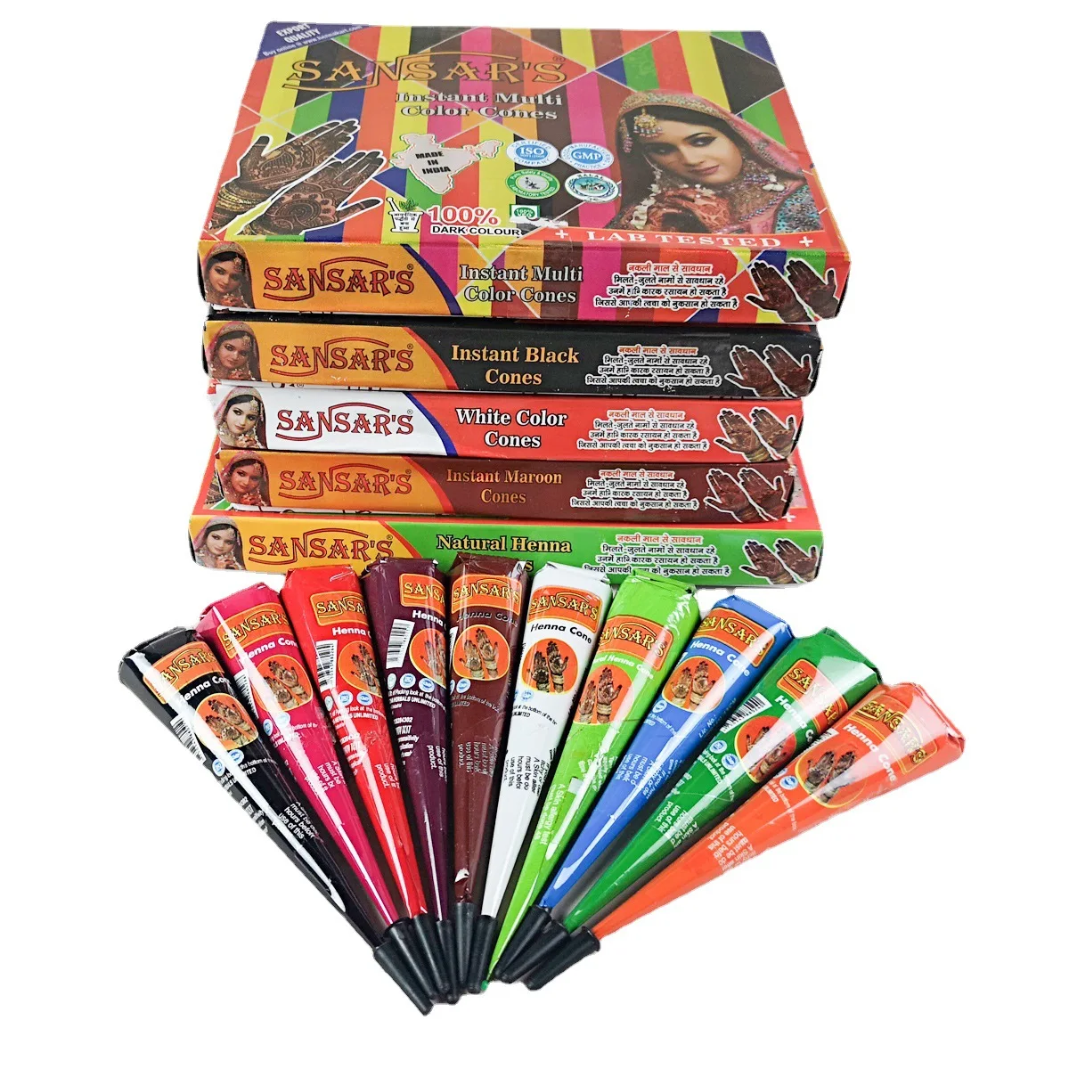 Henna India Cone Semi Permanent Body Art Cones Tattoo Painting Temporary Tattoo Ink Body Art Arm Maroon Henna Paste Cones