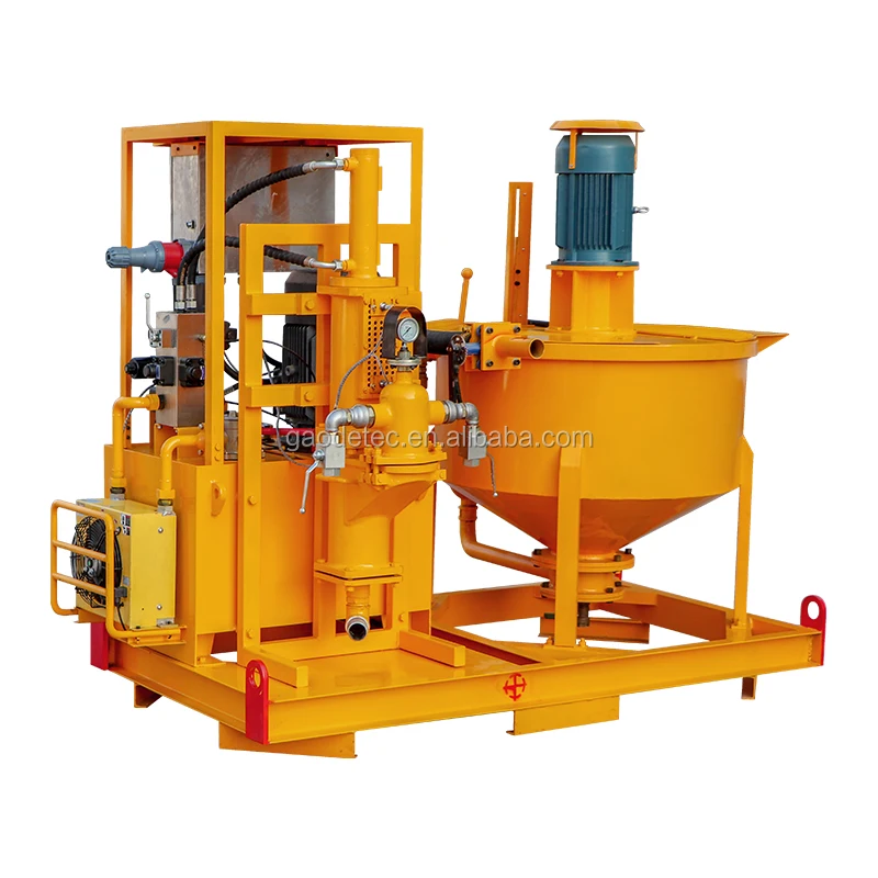 
CE cement bentonite cellular injection grouting pump with mixer for dam foundations 