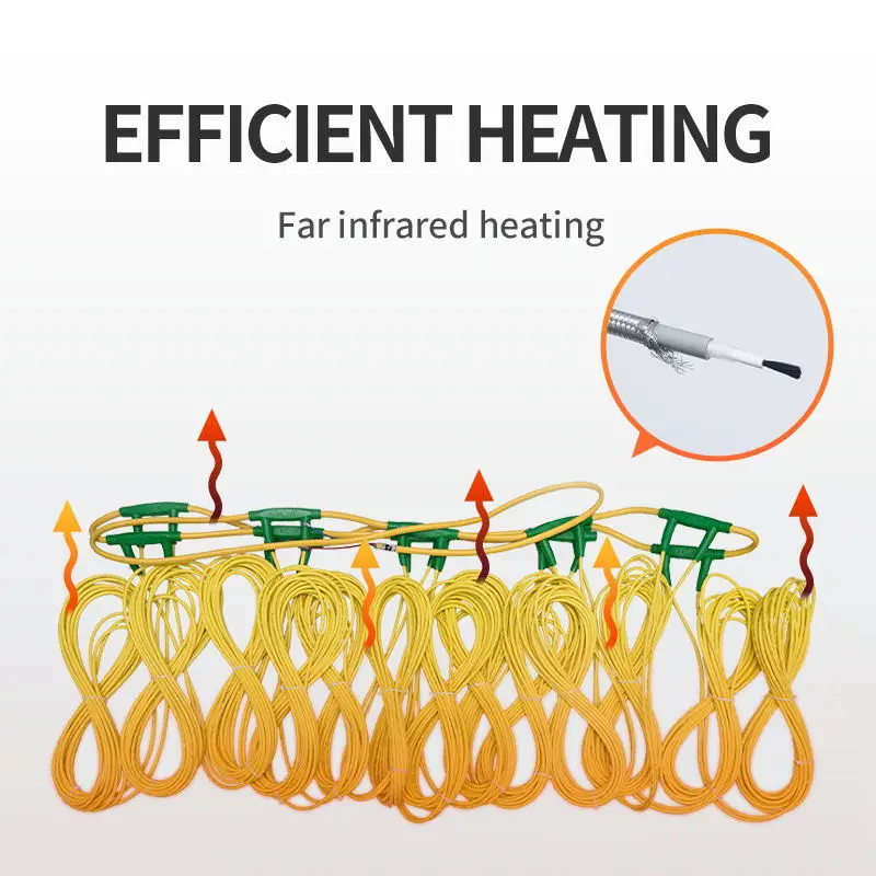 Infrared carbon fiber heating cable for under floor heating