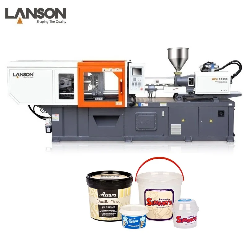 LANSON plastic 20 litre 20L oil barrel container water pail bucket barrel making injection molding machine
