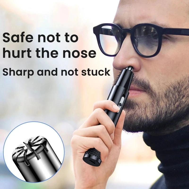 Electric Nose Hair Clipper Two-in-one Unisex Fully Rechargeable Shaving  Automatic Washable Shaving Nose Trimmer