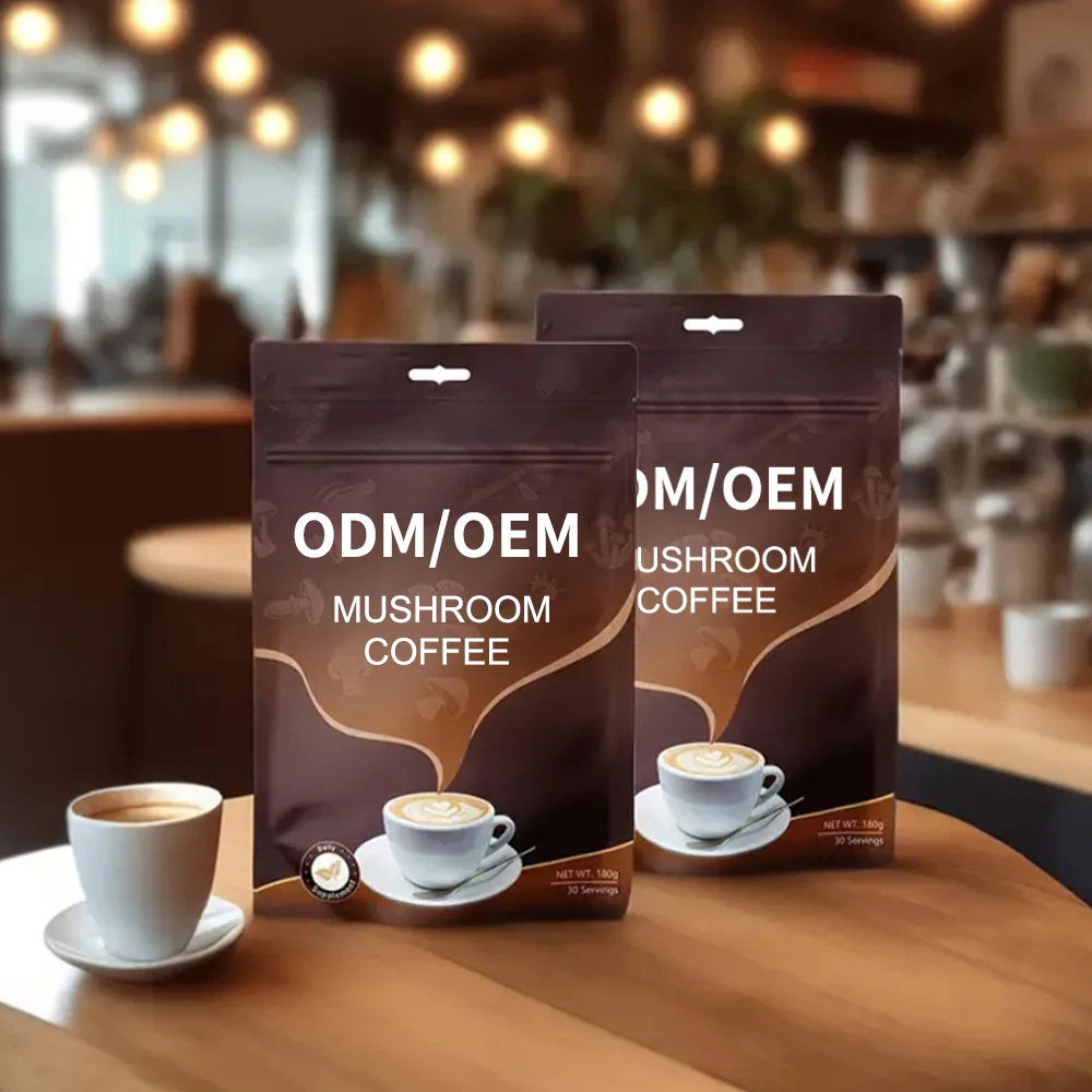 OEM/ODM Factory Customization Classic Espresso mixed coffee lions mane reishi  Best Price For Mushroom Drink coffee