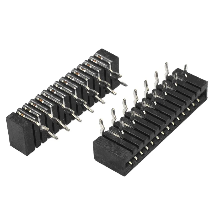 1.0mm Pitch Dual Contact Right Angle 90 Degree Side Entry NO-ZIF DIP Type FPC/FFC Connectors