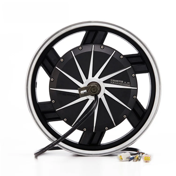 YM MOTOR 16 Inch 2000W 72V High Efficiency Brushless Electric Bike Motorcycle Wheel Hub Motor