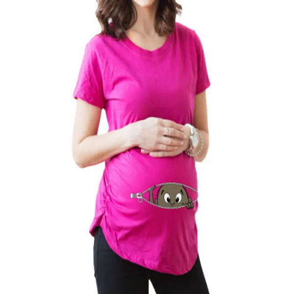 Maternity t shirts - 2020 new design maternity t shirt , cotton and printed women t-shirts