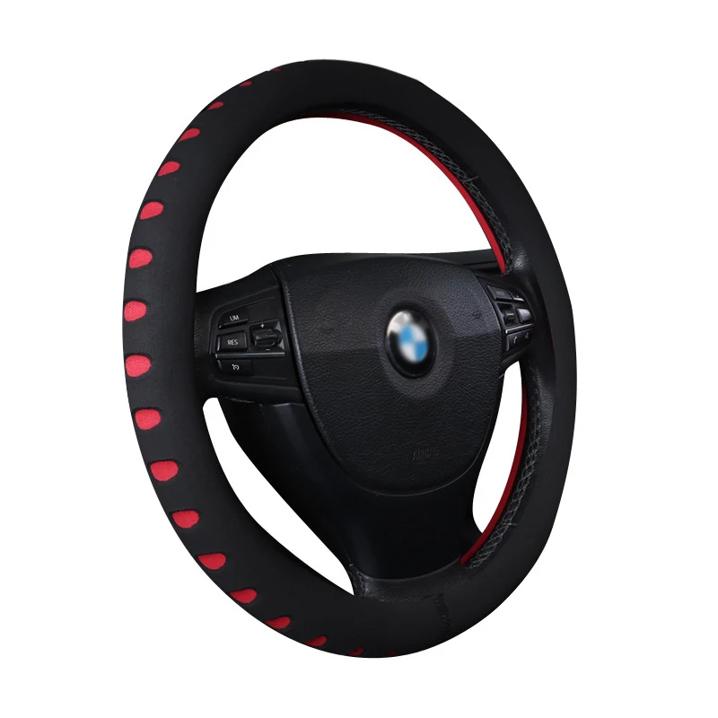 New Arrival Auto Car Steering Wheel Cover Sports Style Luxury Leather and PVC BMW Coupe Model Fit Free Sample