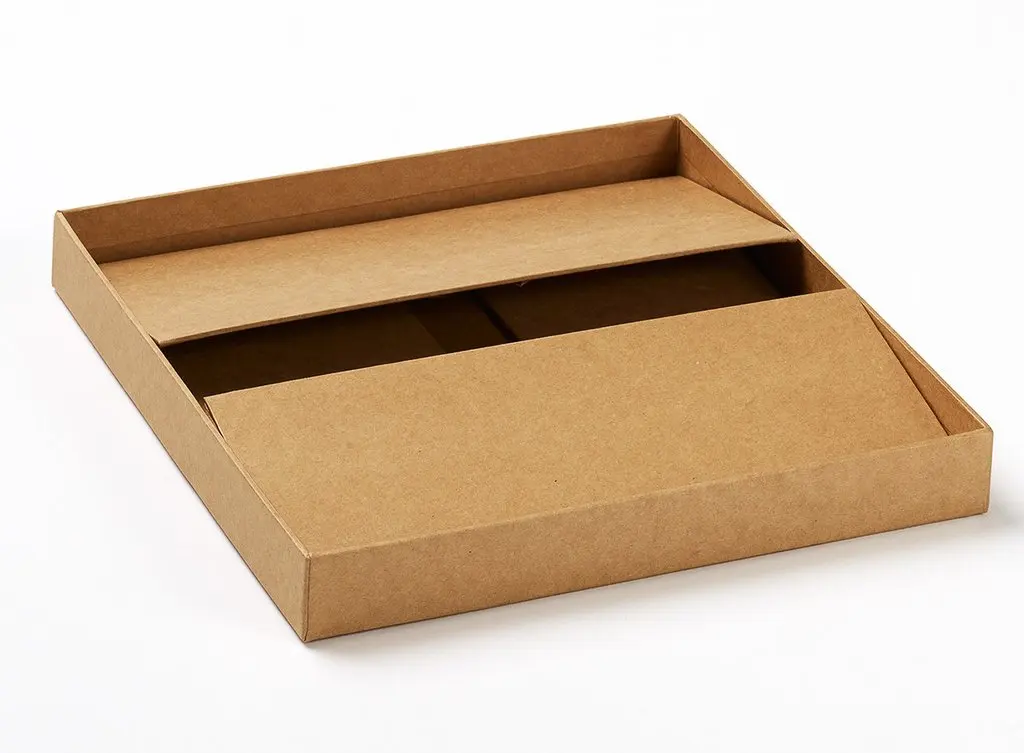 Биоразлагаемая бумага ручной работы с индивидуальным дизайном 2 штуки плоская для одежды картонная упаковка складная Подарочная коробка крышкой