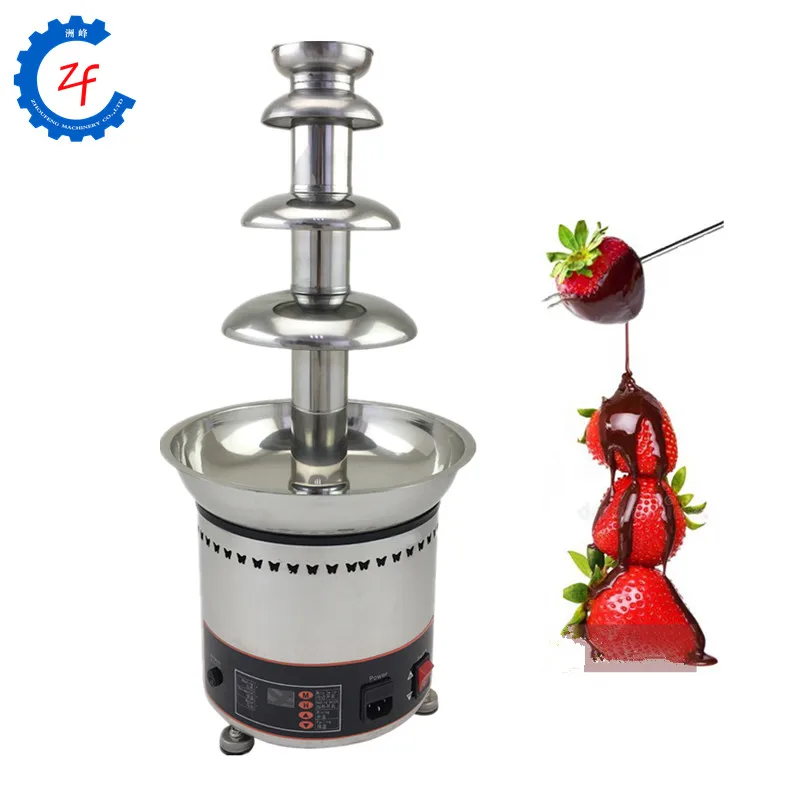 Mini DIY Chocolate Waterfall Machine Stainless Steel Chocolate Melting Hot Pot Machine