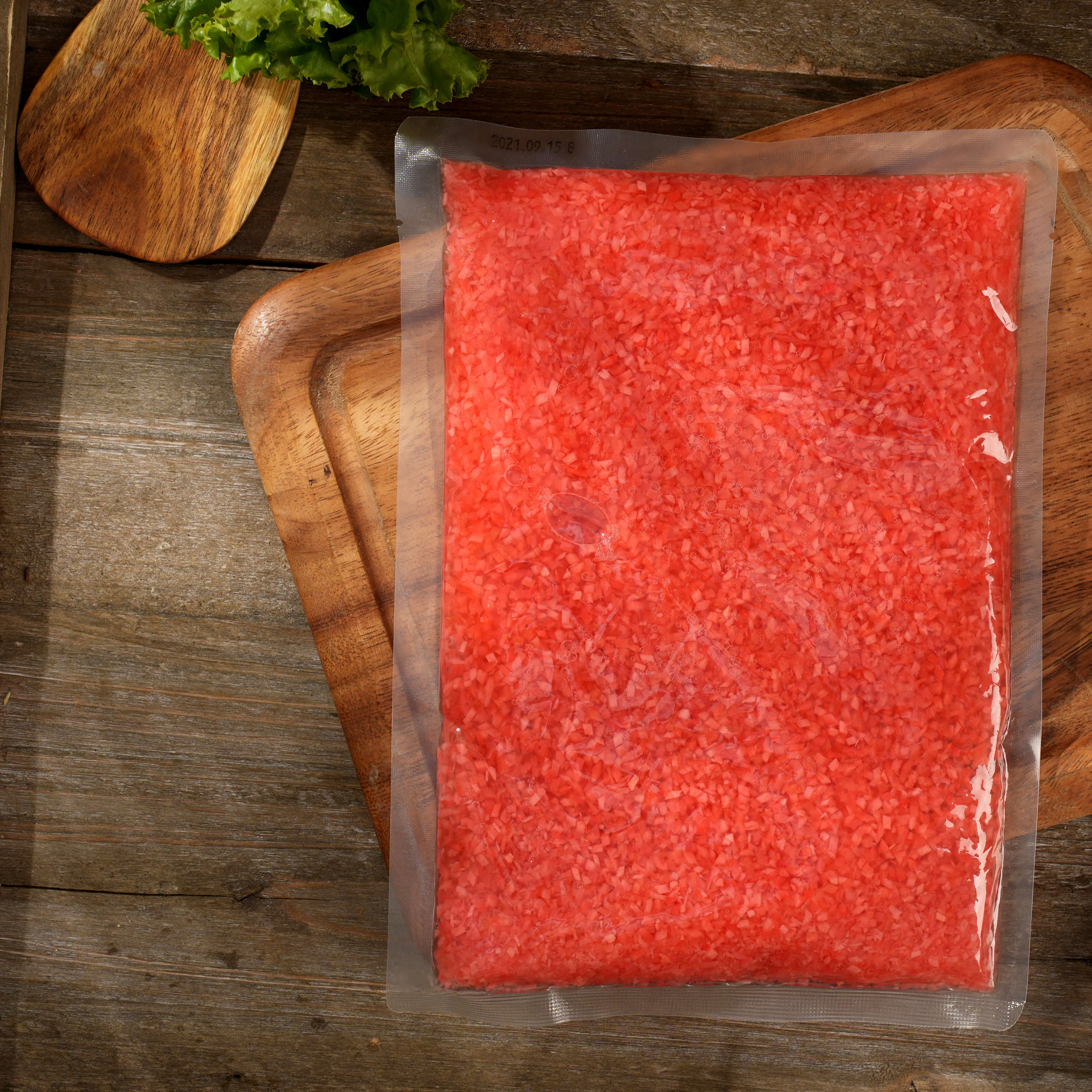 Chinese Brand Supplier Wholesale Price Japanese Gari Dice Red 1000g  Pickled Sushi Ginger Red