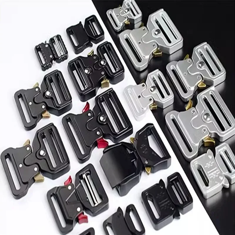 Men Belt Adjustable Metal Alloy Quick Release Buckle  Tactical Belt with tactical belt buckle50mm